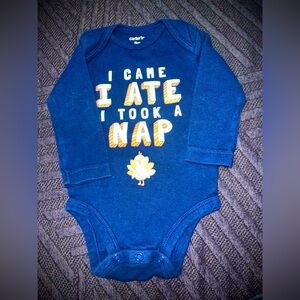 Carter's Navy Bodysuit with Fun Print